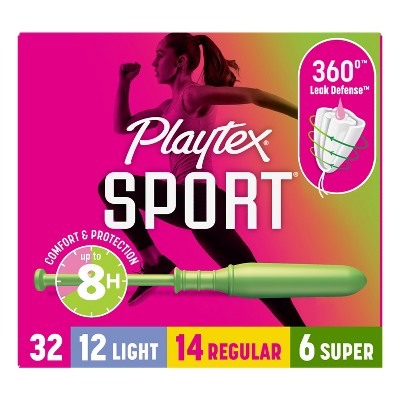 Playtex Sport Triplepack Tampons - Light/Regular/Super - 32ct