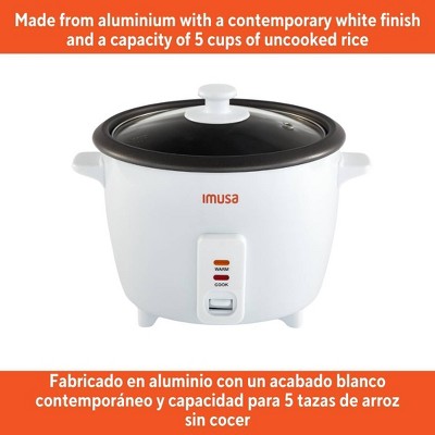 IMUSA 5 Cup Rice Cooker White