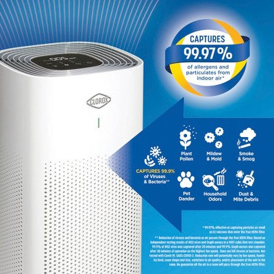 Clorox Large Room True HEPA Air Purifier 11010 (LOCAL PICKUP ONLY)
