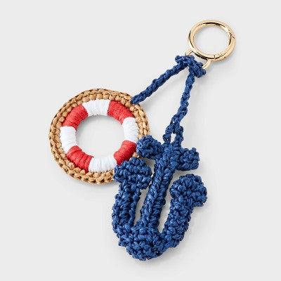 Straw Coastal Bag Charm - Universal Thread