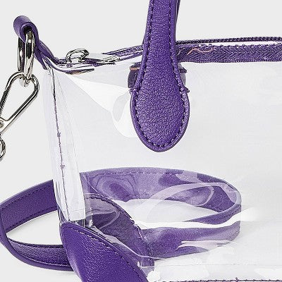 Game Day Clear Pouchette Crossbody Bag - Wild Fable Purple