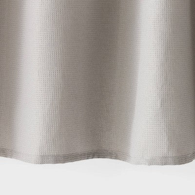 Fabric Waffle Shower Curtain Gray - Room Essentials
