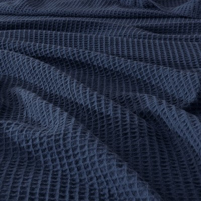 100% Cotton Waffle Weave All-Season Bed Blanket - Great Bay Home (Twin, Navy)