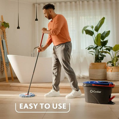 O-Cedar RinseClean Deep Clean Mop Head Replacement - 2pk: Microfiber, Non-Abrasive, Reusable