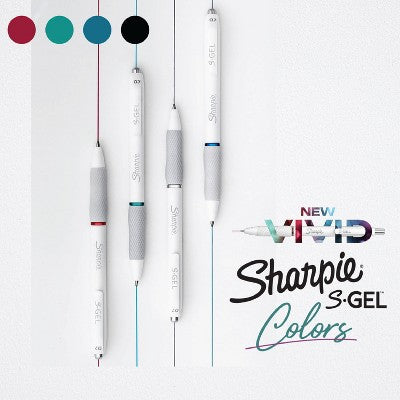 Sharpie 4pk S-Gel Pens White Barrel 0.7mm Vivid Teal Ink