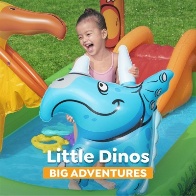 H2OGO! Jurassic Splash Inflatable Water Activity Play Center, 7'11" x 55" x 54"