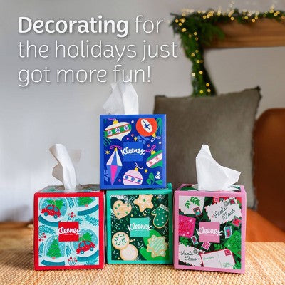 Kleenex Holiday Ultra Soft Facial Tissue - 4pk/240ct