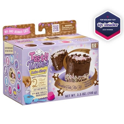 Goliath Tasty Tinies Bake Shop Chocolate Cake Mix Kit with Pink Pop Sprinkles & Chocolate Frosting Mix