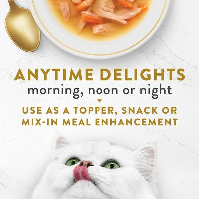 Purina Fancy Feast Lickable Broths Classic Wet Cat Food with Tuna, Fish and Shrimp Flavor - 1.4oz