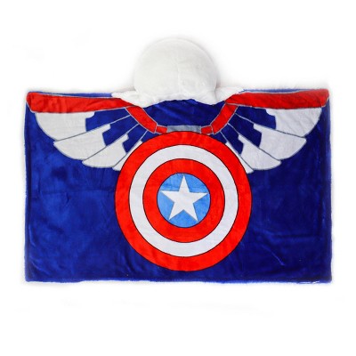 Captain America Sam Wilson Hooded Blanket
