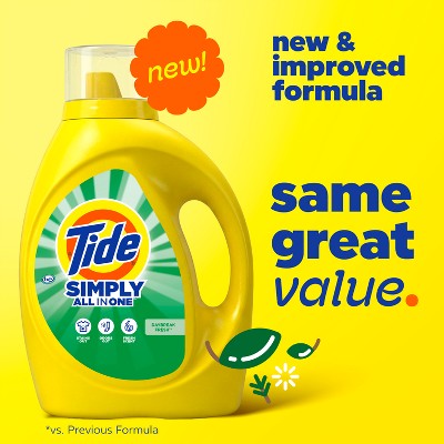 Tide Simply Daybreak Fresh Liquid Laundry Detergent 85 Loads - 107 fl oz