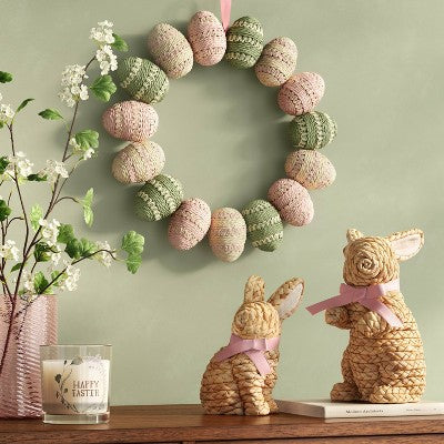 Easter Woven Standing Bunny - Threshold