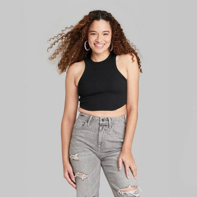 Women's Value Tiny Tank Top - Wild Fable Black M