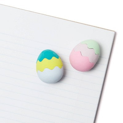 Yoobi 2pk Eraser 3D Easter Eggs