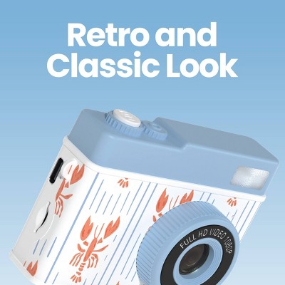 GEMS Mini Digital Camera - Light Blue Lobster Print