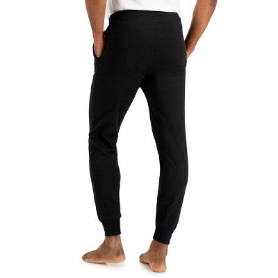 Hanes Premium Men's French Terry Jogger Pajama Pants - Black M