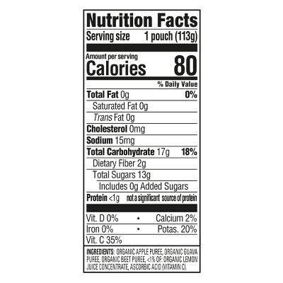 Happy Baby Organics Clearly Crafted Stage 2 Apples, Guavas & Beets - 4oz