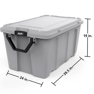 Hefty 50gal MAX PRO Storage Tote Alloy Gray (LOCAL PICKUP ONLY)