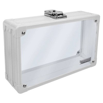 Vaultz Locking Pencil Box White Clear