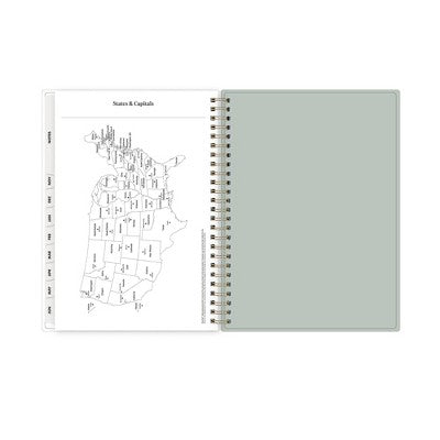 The Everygirl 5.875"x8.625" 2026-2027 Blue Sky Weekly/Monthly Planner Notes Fable Vines Frosted