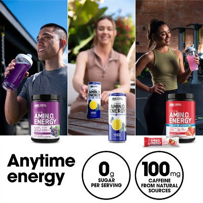Optimum Nutrition Essential Amino Energy Hydration Plus Focus Powder - Strawberry Burst - 30 Servings - 9.5oz