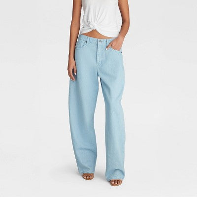 KBB by KAHLANA Women's Mid-Rise Barrel Leg 'The Kahlana Jean' 12