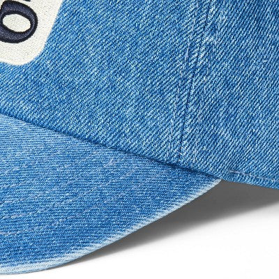 Adult "Cat Dad" Baseball Cap - Denim - The Cuddle Collab