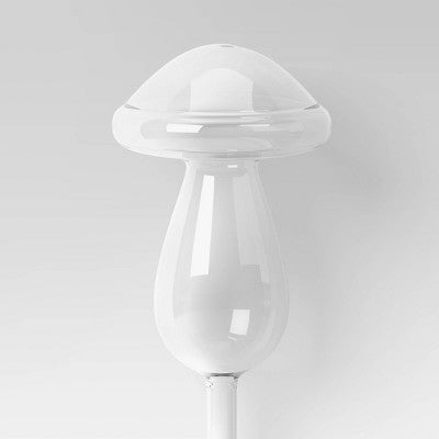 Outdoor Mushroom Shaped Glass Watering Orb Clear - Threshold
