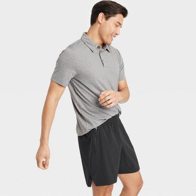 Men's Stretch Woven Shorts 7" - All In Motion Black S