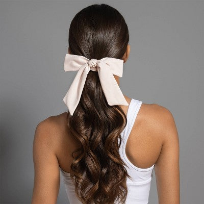 The Hair Edit Goddess Ribbon Bow Scrunchie