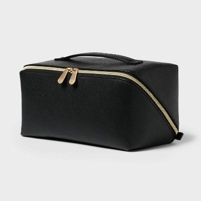 Sonia Kashuk Large Diagonal-Zip Makeup Bag - Black