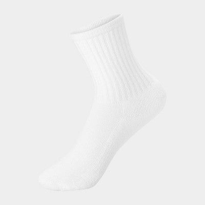 Hanes Boys' 10pk Premium Crew Socks - Black/White M