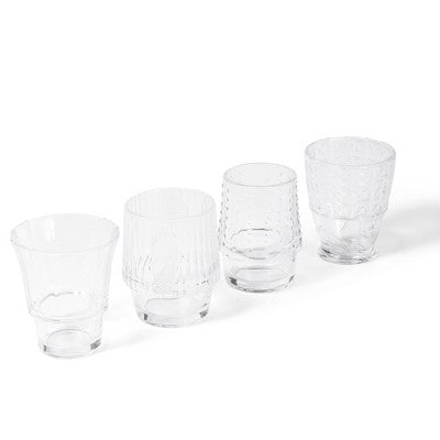 Vivitar 4pc Novelty Stackable Glassware