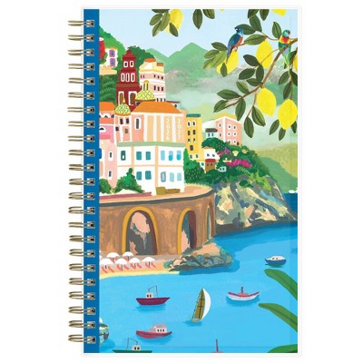 Rhi James for Blue Sky Weekly/Monthly Planner 15 Month Wirebound 5"x8" Clear Multi Cover - Atrani Lemons