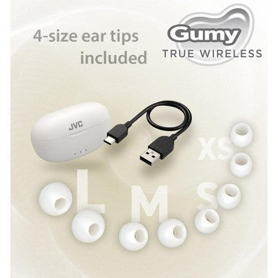 JVC Gumy True Wireless Earbuds White