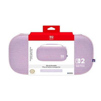 HORI Slim Hard Shell Tough Pouch (Cozy Lavender) for Nintendo Switch 2