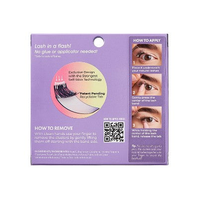 Impress Pre-Glued Lash Clusters - Classy Natural False Eyelashes - 4ct