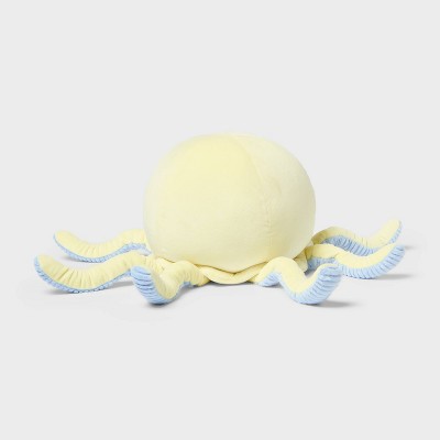 Jellyfish Weighted Plush Kids' Throw Pillow Yellow - Pillowfort