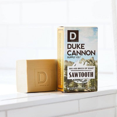 Duke Cannon Sawtooth Big Brick of Soap - Alpine Air & Cedarwood Bar Soap for Men - 10 oz