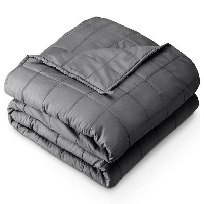 30 lb 80" x 87" Weighted Blanket Cotton Grey by Bare Home (LOCAL PICKUP ONLY)