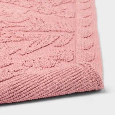 20"x30" Valentine's Day Woven Jacquard Bath Rug Pink - Threshold