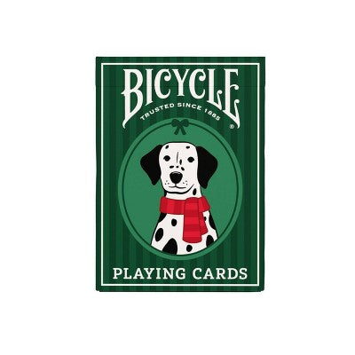 Bicycle Dalmatians Green Playing Cards