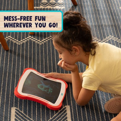 Chuckle & Roar Mess-Free LCD Finger Painting - Reusable Sensory Drawing Tablet for Toddlers & Preschoolers, Ages 3+