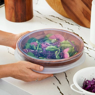 stasher Premium Silicone Reusable Food Storage Lids Starter Kit - Clear - 4pk