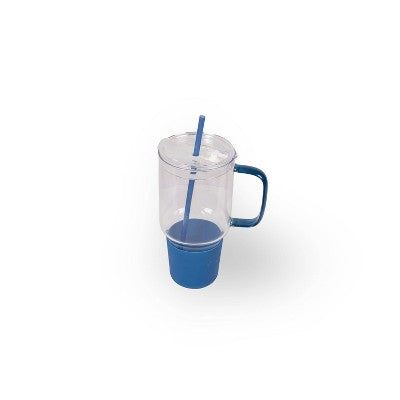 40 fl oz Large Glass Tumbler Blue - Bullseye's Playground