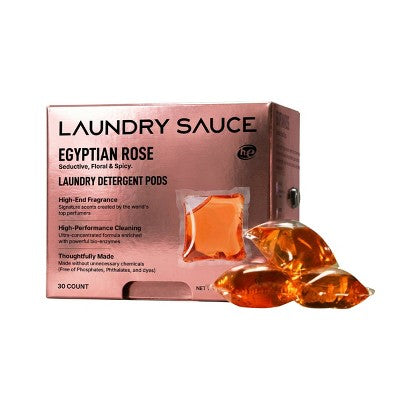 Laundry Sauce Egyptian Rose Laundry Detergent Pods - 30ct: Dye-Free, Paraben-Free, Bleach-Free, Phthalate-Free