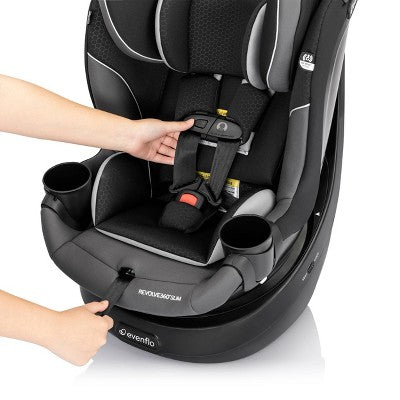 Evenflo Revolve 360 Slim 2-in-1 Rotational Convertible Car Seat - Canton Black (LOCAL PICKUP ONLY)