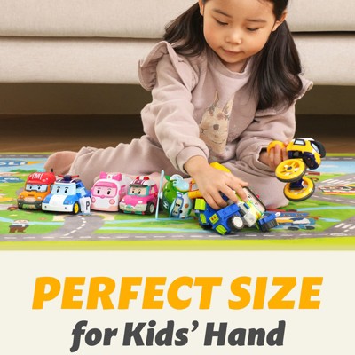 Robocar Poli 4" Transforming Robot - Sandy | Emergency Rescue Vehicle Action Figures | Kids Educational Pretend Play Toy