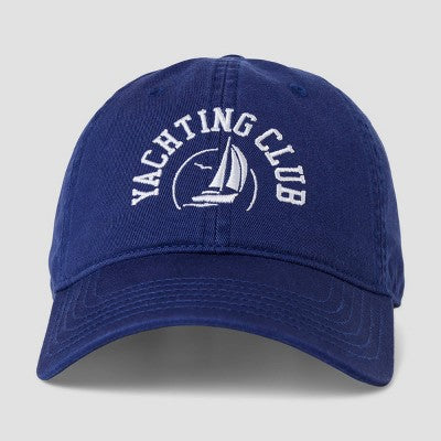 Men's Yacht Club Cotton Baseball Hat - Navy Blue