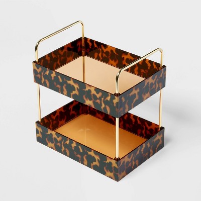 Leopard Print Tiered Tray - Threshold